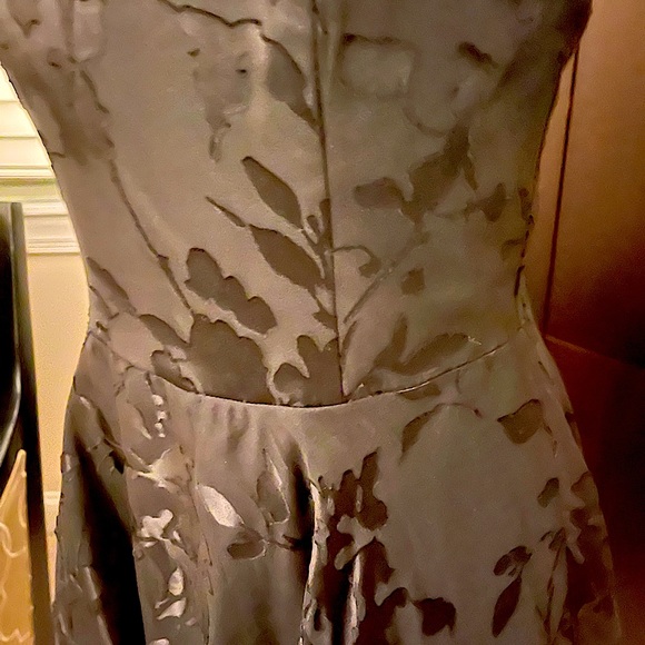 White House Black Market Strapless Jacquard Dress - Picture 2 of 4